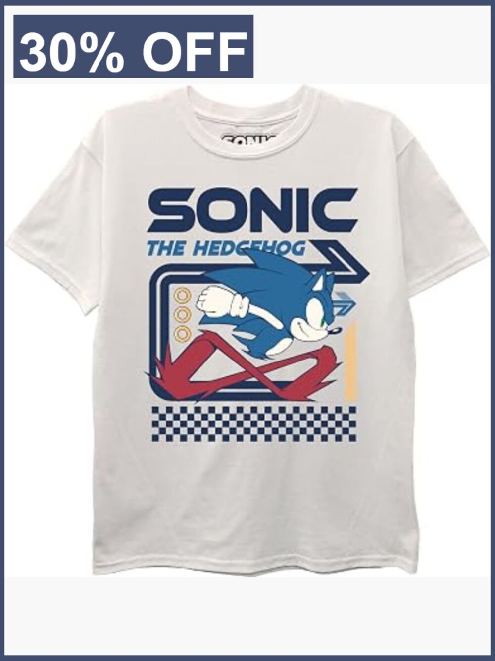 Sonic the Hedgehog Boys Short Sleeve Tee Size 4-20
